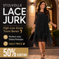 💃 FLASH SALE! 🌸 Stijlvolle Lace Jurk Met High-Low Design – Perfect Voor Feestjes, Dates & Speciale Momenten