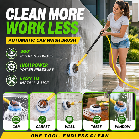🥳TOPAANBIEDING🥳💞MEER DAN 50.000 VERKOCHT! Multifunctionele borstel! Automatisch roterend, 5 standen en veelzijdig. Stralend schoon – haal de jouwe nu in huis! ✅