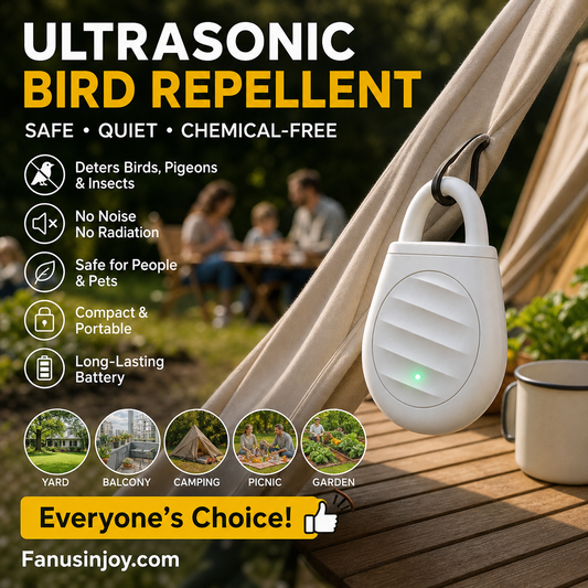 🐦2 kopen, 1 gratis🎁Geen last meer van vogels, dieren en sprinkhanen! Draagbare ultrasone vogelverjager als sleutelhanger