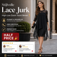 💃 FLASH SALE! 🌸 Stijlvolle Lace Jurk Met High-Low Design – Perfect Voor Feestjes, Dates & Speciale Momenten