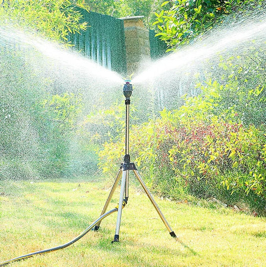 Roestvrijstalen roterende irrigatiestatief Telescopische steunsproeier