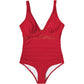💃Vakantieaanbieding 49% KORTING💃Contrast Mesh Gerimpeld Eendelig Badpak Voor Dames