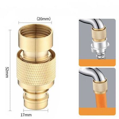 Koperen Waterleidingadapter & Mondstuk Voor Hogedrukwaterslang