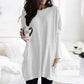 Nieuw casual pocket T-shirt met lange mouwen