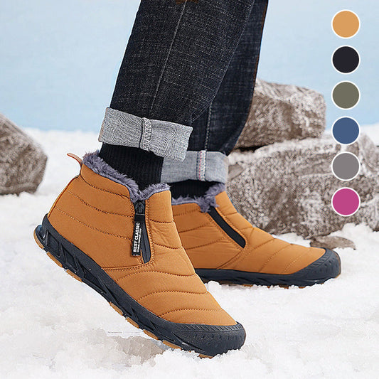 💥Deze week tijdelijk 50% korting 💥Winter Warme Met Bont Gevoerde Waterdichte Buitensneeuw Laarzen-- Uniseks winterlaarzen