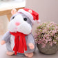 🐹 50% korting! Pratende hamsterknuffel – herhaalt geluid, beweegt het hoofdje & zacht om te knuffelen. Verkrijgbaar in 3 kleuren & kersteditie – 15 cm! ✨🎄