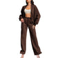 Dames Sweatbroek 2-Delige Sets met Lange Mouwen en Ritssluiting