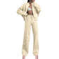 Dames Sweatbroek 2-Delige Sets met Lange Mouwen en Ritssluiting
