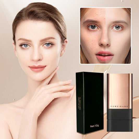 Natural Matte Finish Foundation Stick met borstel