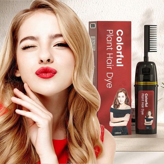 🔥Uitverkoop 50% korting🔥Kleurrijke plantaardige haarverf, met innovatieve kamapplicator 🎅 Christmas Must Have Haarkleur🎅