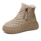 Ideaal cadeau - Dameslaarzen met rits en chunky hakken