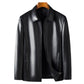 🔥Heren Classic PU Leren Jas met Rits Voorkant🔥