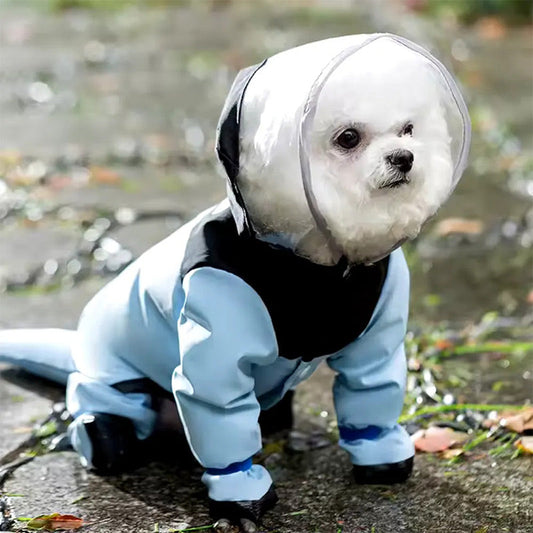 🐶Schattige Regenjas met Masker voor Gezelschapsdieren🐶