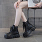 👢Leren dameslaarzen met pluche voering👢