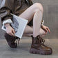 👢Leren dameslaarzen met pluche voering👢