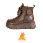 👢Leren dameslaarzen met pluche voering👢