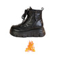 👢Leren dameslaarzen met pluche voering👢