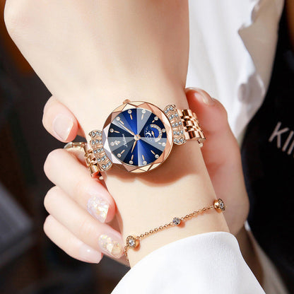 🤩Modieus diamanten maansterhorloge voor vrouwen