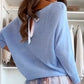 📣 60% KORTING!!!💥Blauwe set: top met een leuk strikje op de rug en een tulle rok