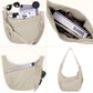 😍Designer Directe Verkoop👜Vrouwen Mode Effen Kleur Nylon Crossbody Hobo Tas