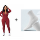 Effen kleur half rits naadloze jumpsuit