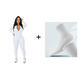 Effen kleur half rits naadloze jumpsuit