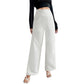 Vrouwen's high waist elastische wide-leg broeken- superstretchy