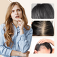 Natuurlijke clip-on haarstukje met gedeeltelijke pony
