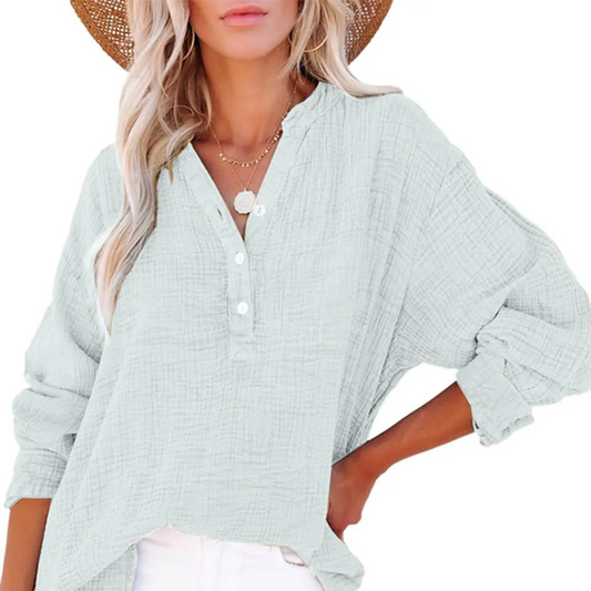 ⏳Beperkte tijd 50% korting!💥🌸Speciale prijs🌸Nieuw casual lange mouw shirt voor vrouwen