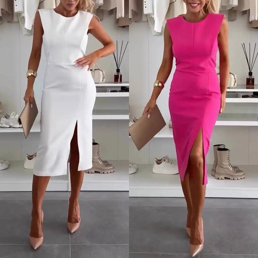 🔥Voorjaarsuitverkoop - 50% korting🔥Women’s Sleeveless Bodycon Dress with Slit
