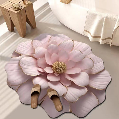💥Uitverkoop 50% korting🌸3D gevormde bloem Diatomiet absorberende vloermat