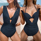 🌸🌸Effen badpak met strik voor dames, set van 2 stuks