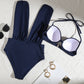 🌸🌸Effen badpak met strik voor dames, set van 2 stuks