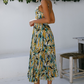 🔥Laatste dag - 50% korting👗 Jurk met halterprint