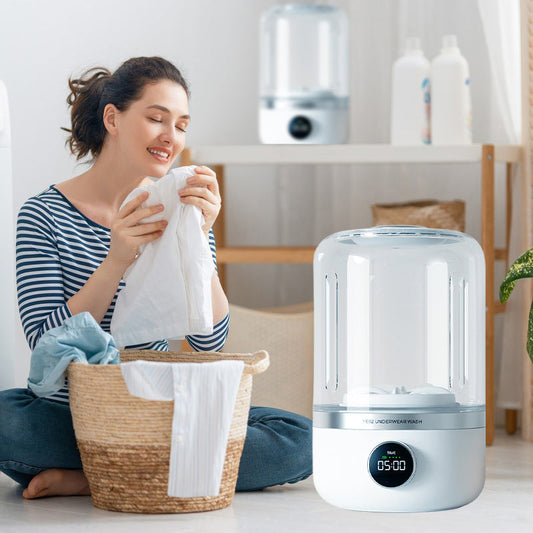 🔥Laatste dag uitverkoop 50% KORTING😍Draagbare oplaadbare mini wasmachine voor ondergoed！🩲