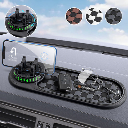 🔥Hete verkoop-50% Uitverkoop🔥Auto Dashboard Anti-Slip Mat met Telefoonhouder✨