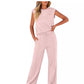 🔥2025 Hot Sale🔥Set van 2 casual mouwloze top en broek met trekkoord voor dames