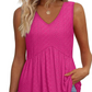 ⏰Hot Sale 50% korting🎁 Casual V-hals Bloemige Ruffels Mouwloze Top voor dames