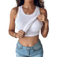 🔥Hot Sale 50% UIT🔥Geribbelde tanktop voor dames met plankbeha