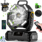 Draagbare oscillerende ventilator met afstandsbedienin