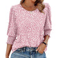 Casual Vrouwen Blouses Met Driekwart Mouwen