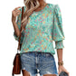 Casual Vrouwen Blouses Met Driekwart Mouwen