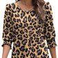 Casual Vrouwen Blouses Met Driekwart Mouwen
