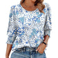 Casual Vrouwen Blouses Met Driekwart Mouwen