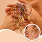 Modieuze 26-Alfabet Hanger & Kleurrijke Kralen Ketting