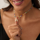 Modieuze 26-Alfabet Hanger & Kleurrijke Kralen Ketting