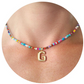 Modieuze 26-Alfabet Hanger & Kleurrijke Kralen Ketting