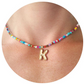 Modieuze 26-Alfabet Hanger & Kleurrijke Kralen Ketting