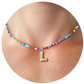 Modieuze 26-Alfabet Hanger & Kleurrijke Kralen Ketting