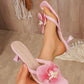 🌸Driedimensionale bloemen elegante sandalen